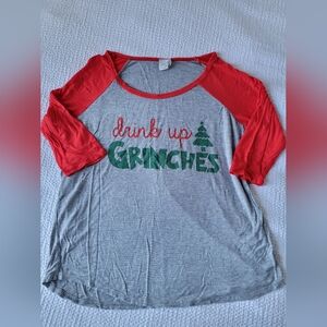 Christmas baseball t shirt